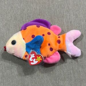 Ty Beanie Baby 1999 Lips Plush Fish